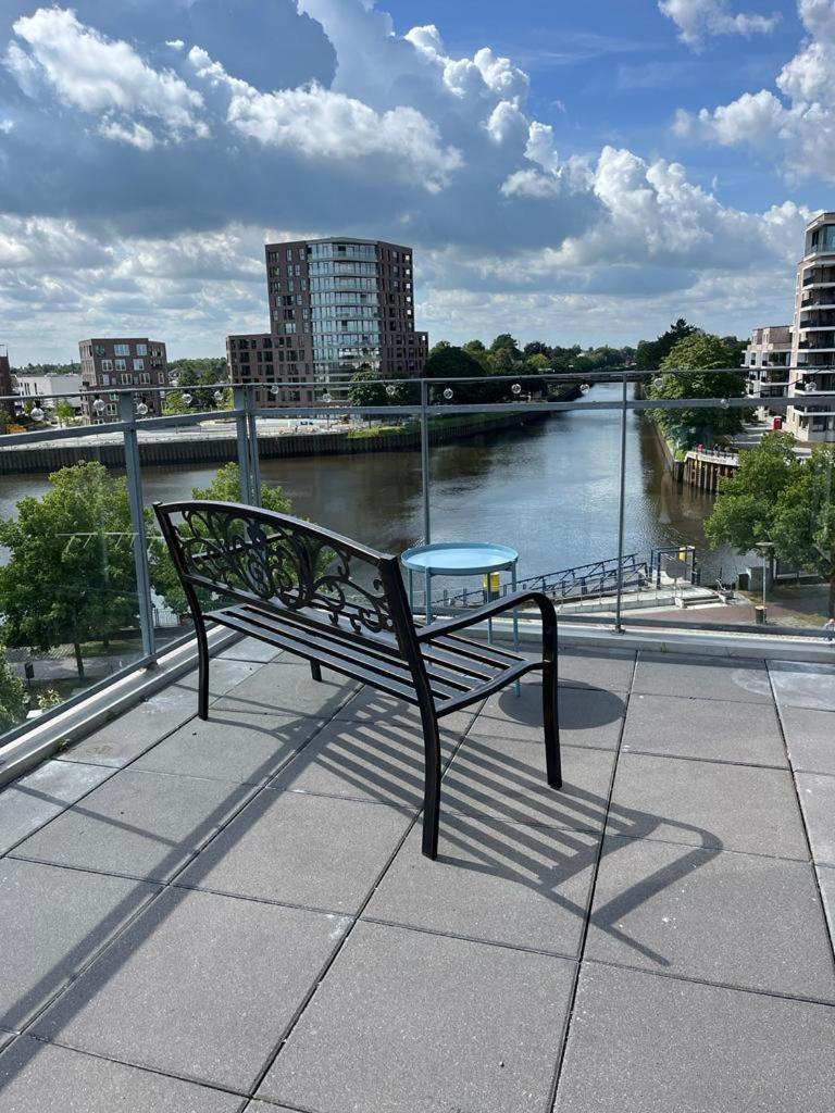 Penthouse-Wohnung Mit Flussblick Oldenburg Eksteriør bilde